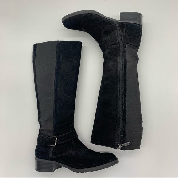 Donald Pliner Beso Black Suede Stretch Boot-8.5 - Picture 8 of 10